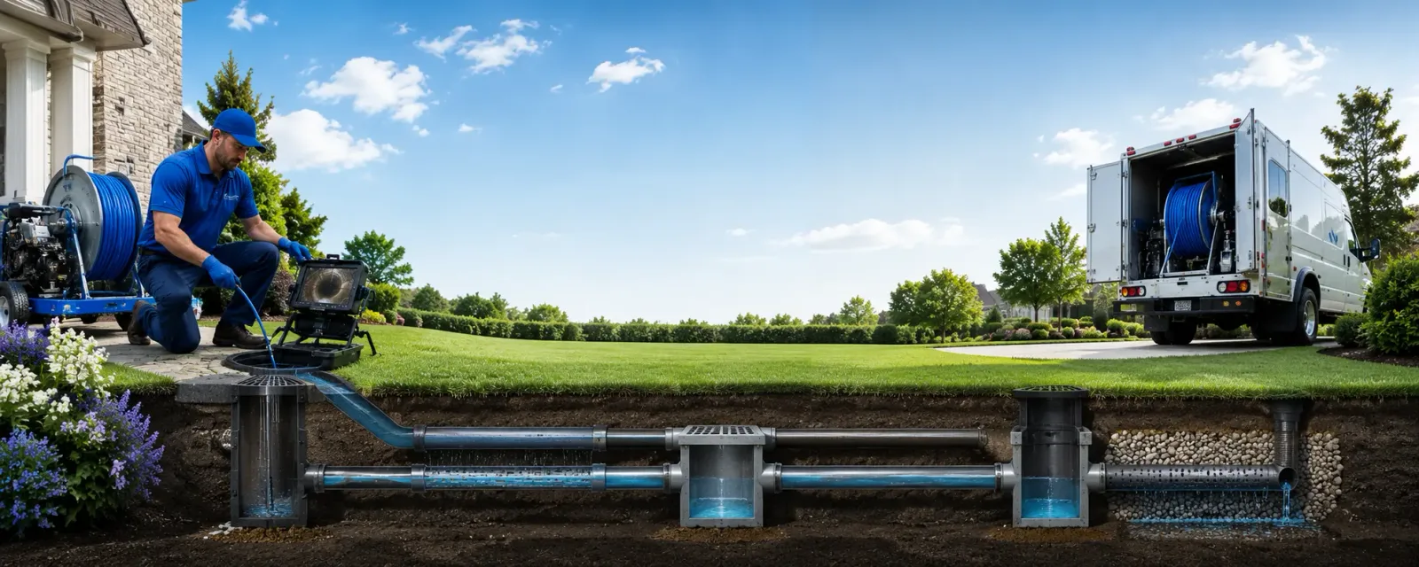 Outdoor drain cleaning information for Stratford, NJ